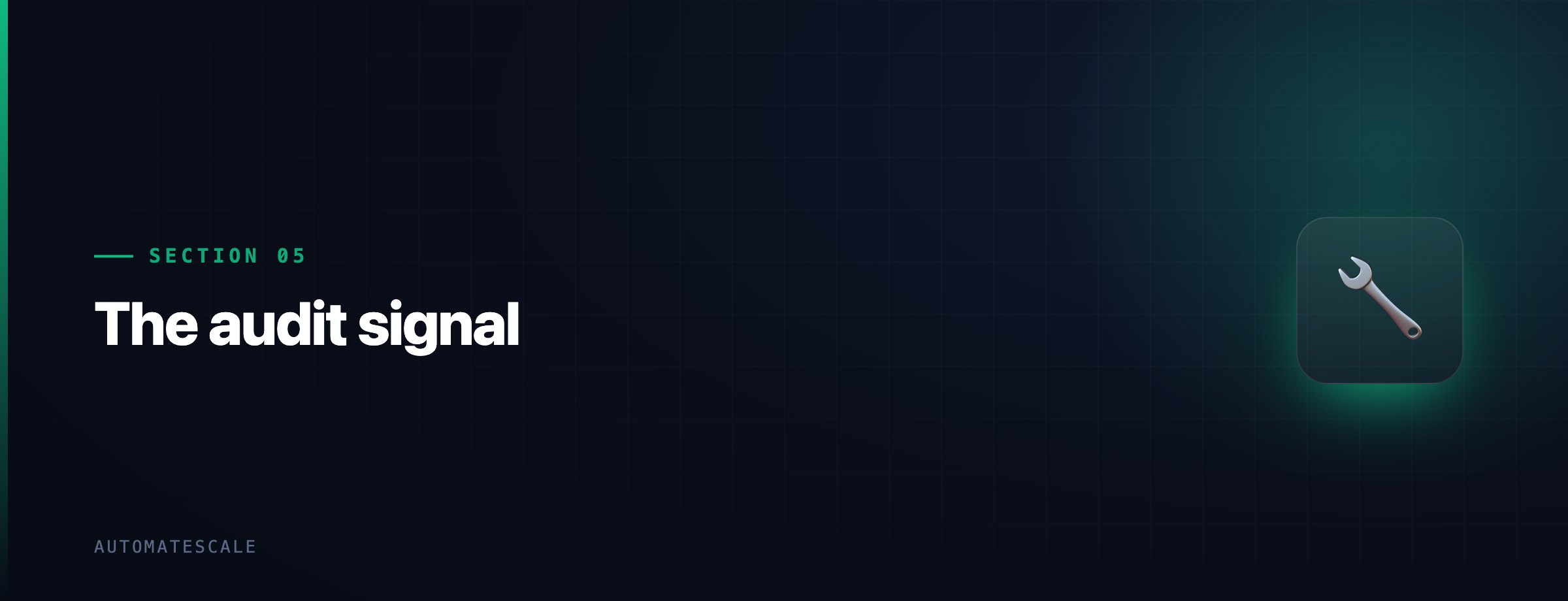The audit signal