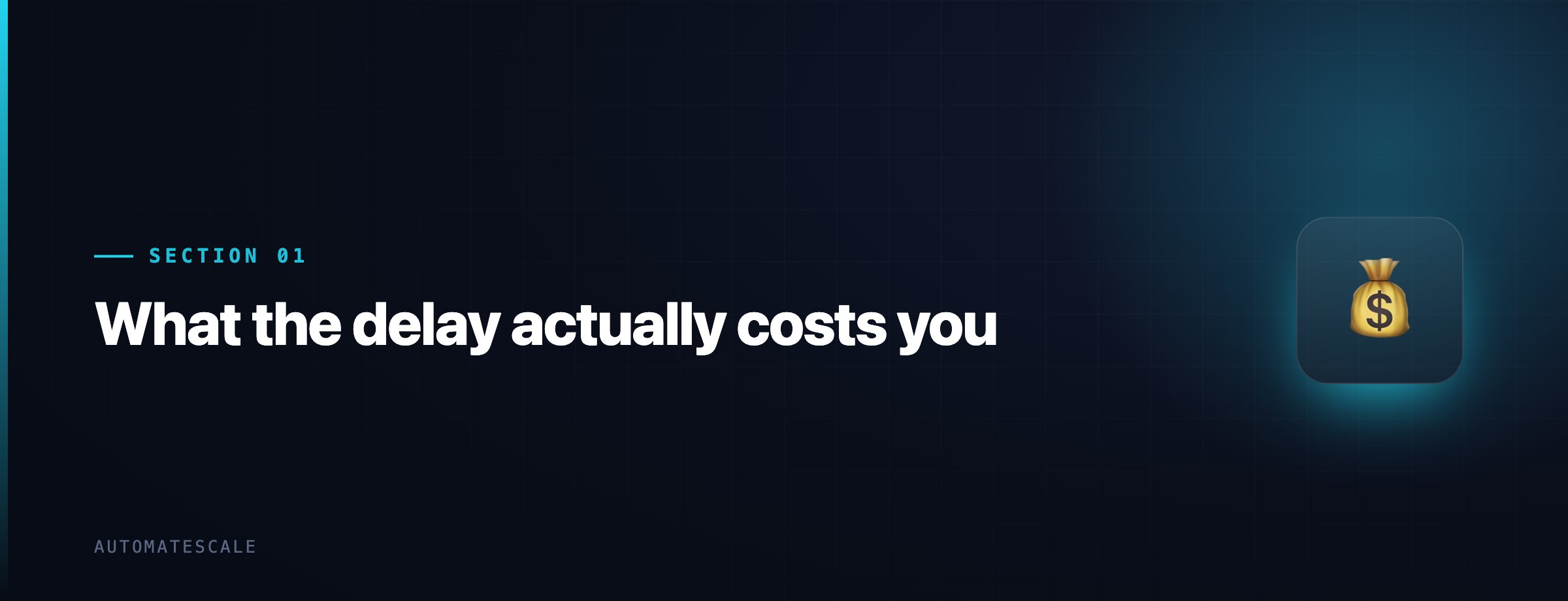 What the delay actually costs you